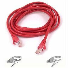 6FT CAT5E RED CROSSOVER CABLE MOQ-20